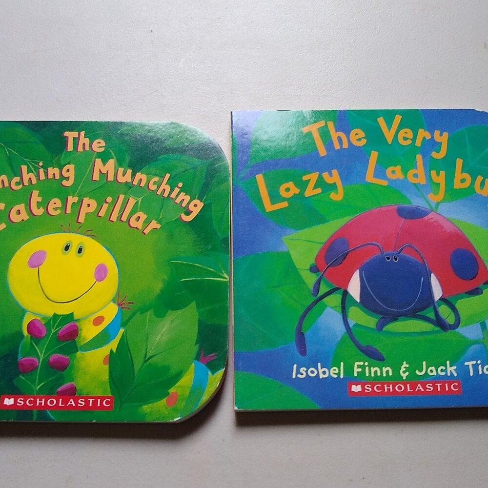 The Crunching Munching Caterpillar + The Very Lazy Ladybug by Sheridan Cain New